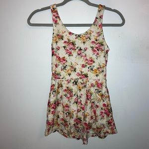 Floral Bow Peplum Top